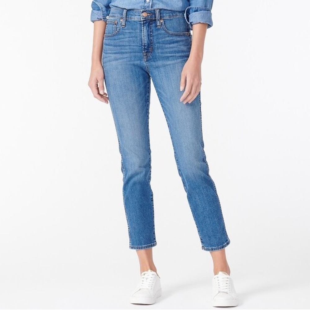 J. Crew 9" vintage straight jean in medium vintage wash